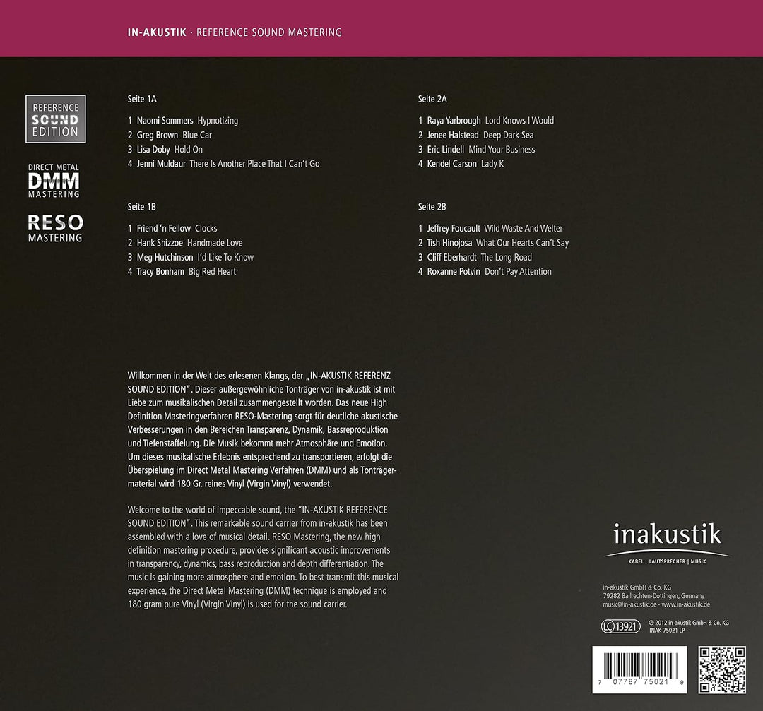 Reference Sound Edition-Great Voices,Vol. II, Vinyl