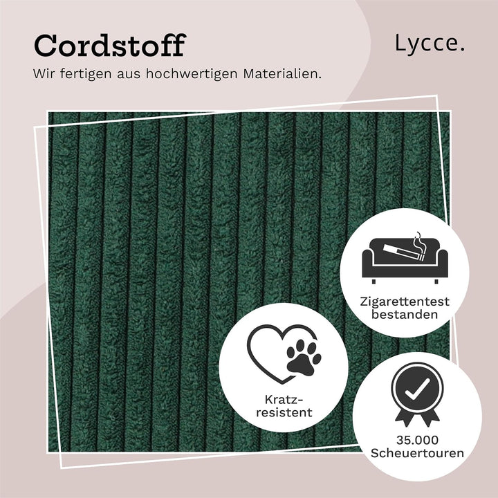 Lycce Kallax Box aus trendigem Cordstoff | Aufbewahrungskorb für Kallax Regal | Faltbox 33 x 33 x H3