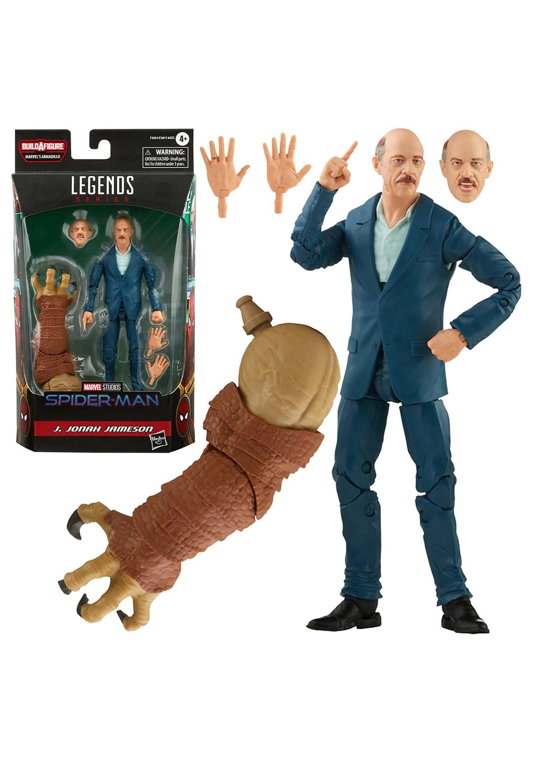 Spiderman F3021 Marvel Legends Serie J. Jonah Jameson Sammelfigur Spielzeug, 15,2 cm, 3 Zubehörteile