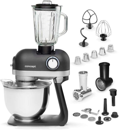 CONCEPT Hausgeräte RM7000 Planetenrührgerät ELMENT,1200 W, graphitgrau