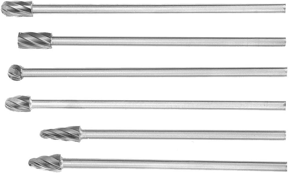 6 stücke 6mm 1/4 "schaft Aluminium Fräser Extra Lange 150mm Fräser hartmetalllegierung