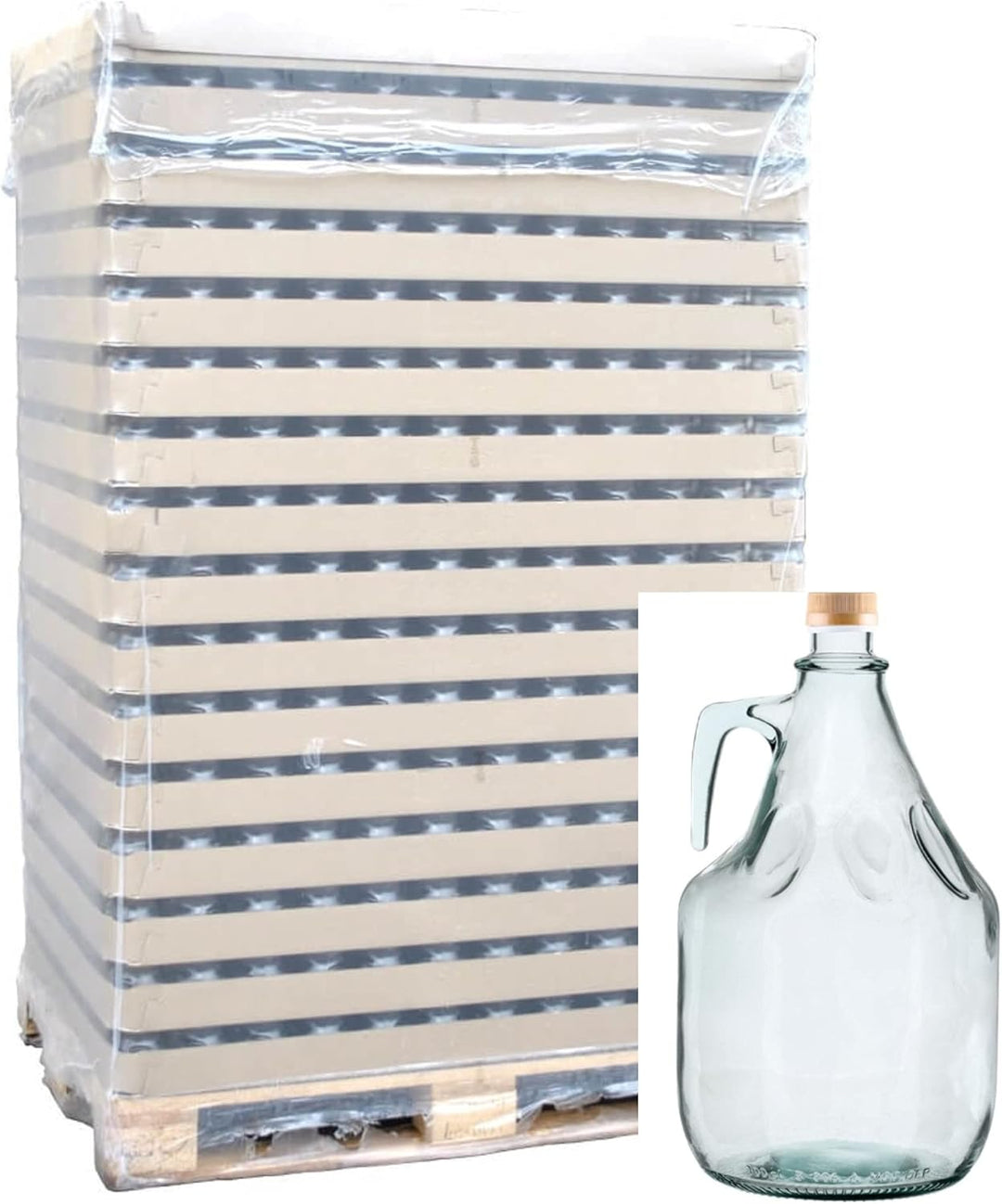 lilawelt24 2X 3L Flasche mit Schraubverschluss + Stopfen + Gärröhrchen GLASBALLON Weinballon GÄRBALL
