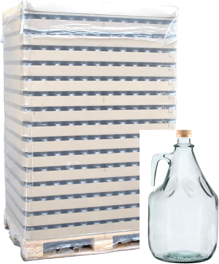 lilawelt24 4x 3L Flasche mit Schraubverschluss + Stopfen + Gärröhrchen GLASBALLON Weinballon GÄRBALL
