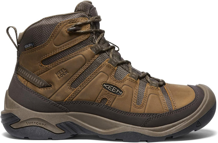 KEEN Herren Circadia Mid Waterproof Wanderstiefel 44.5 EU Bison Brindle, 44.5 EU Bison Brindle