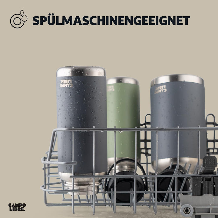 Campo Libre.® Umberto | Premium Edelstahl Thermoskanne 1l | 12h heiss/eiskalt | Thermosflasche | iso