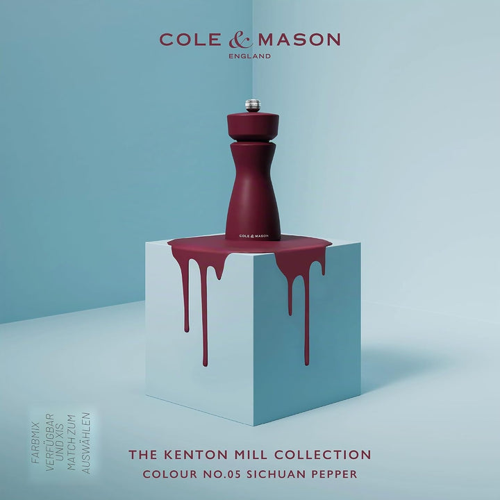 Cole & Mason Kenton Salz- und Pfeffermühle, Szechuanpfeffer, Verstellbarer Mahlgrad, Langlebiges Ker