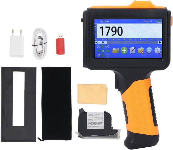 Bewinner Tragbarer Handdrucker – 12,7 Mm 600 DPI Bluetooth Handheld Printerjet mit Kartusche & 4,3-Z