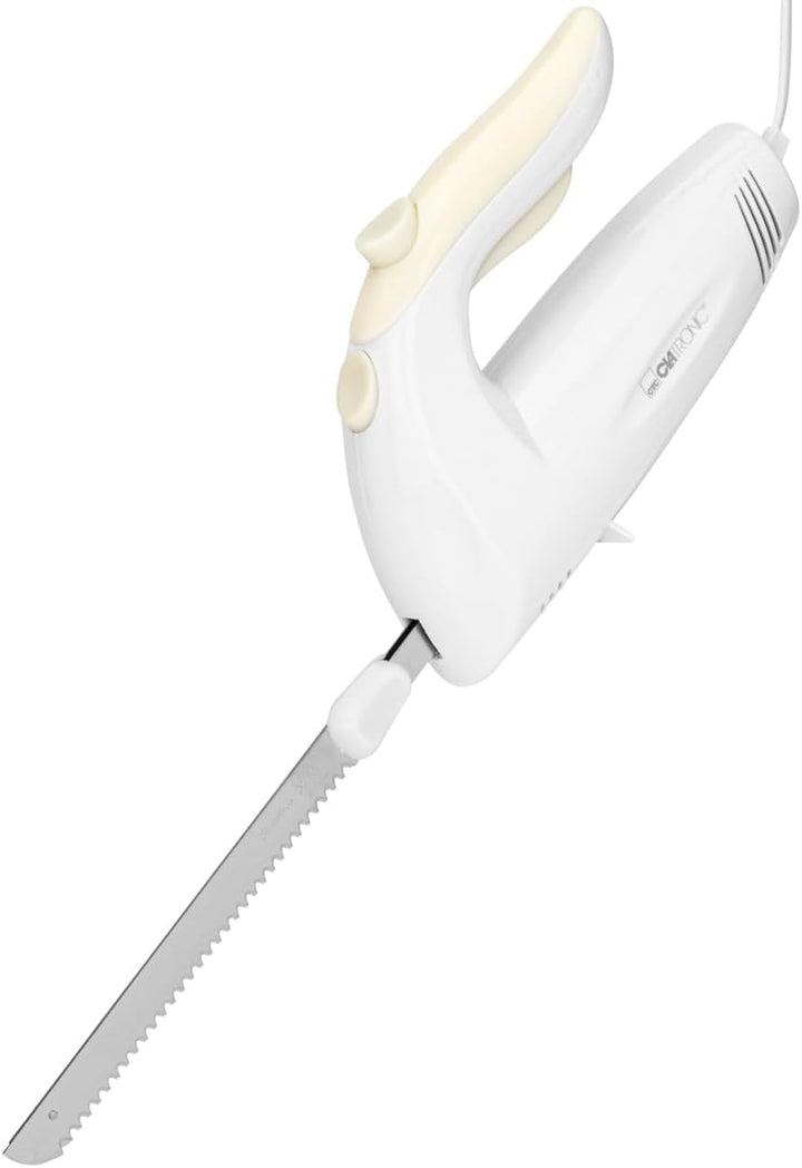Clatronic Elektromesser, Messer, elektrisches Messer mit spülmaschinenfester spezialgezahnten Edelst