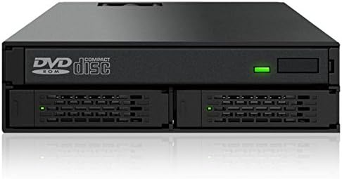 ICY DOCK Wechselrahmen für 2X 2,5 Zoll (6,4cm) SATA/SAS SSD/HDD und 1x SATA Slim ODD in 1x 5,25 Zoll