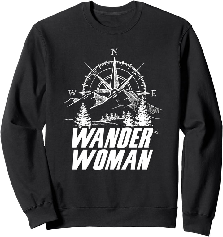 Wanderwoman Damen Wandern Wanderin Berge Natur Sweatshirt