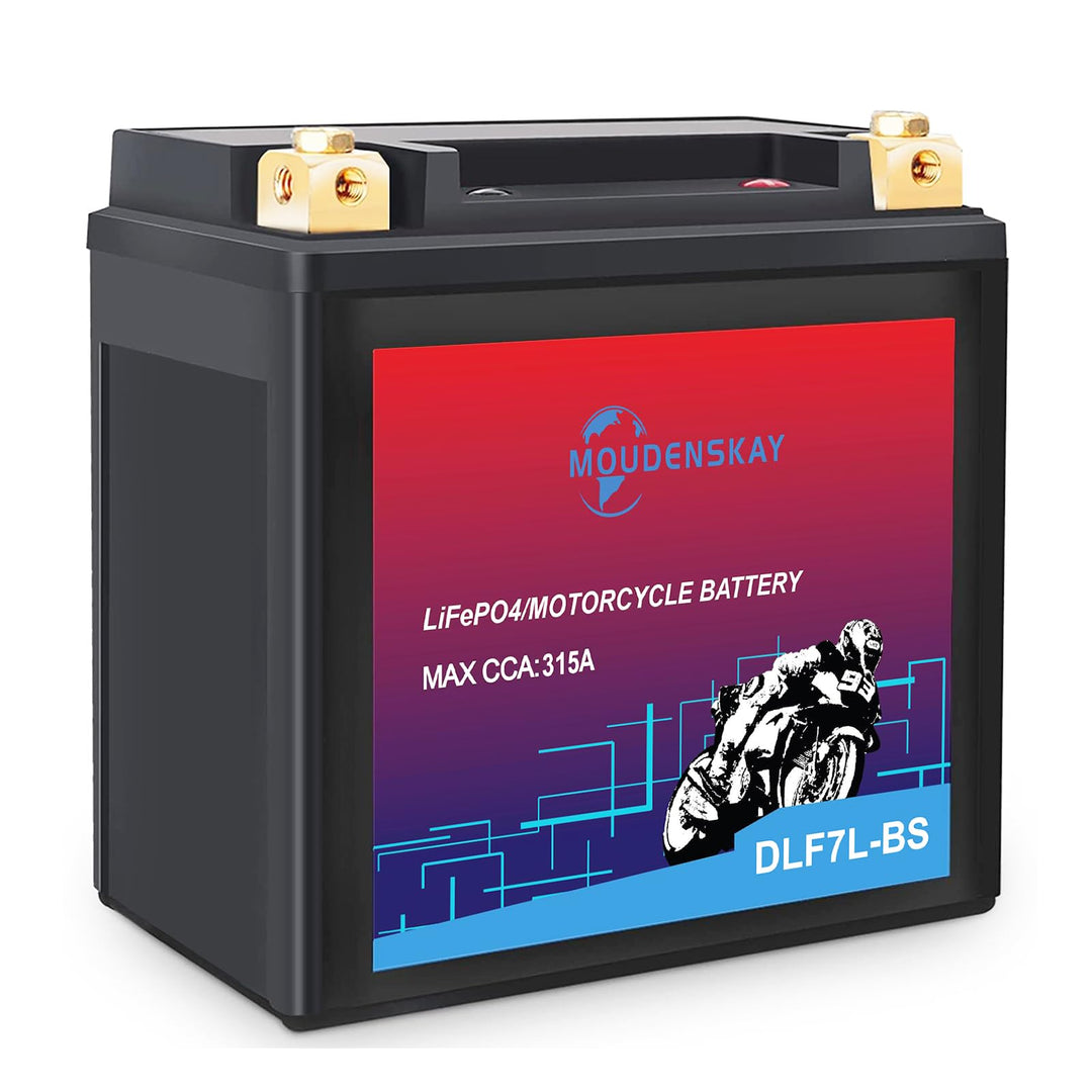 Lithium Motorrad Batterie 12V Lithium Powersports Batterie mit BMS,YTX7L-BS 12.8V 3AH 315 CCA LiFePO