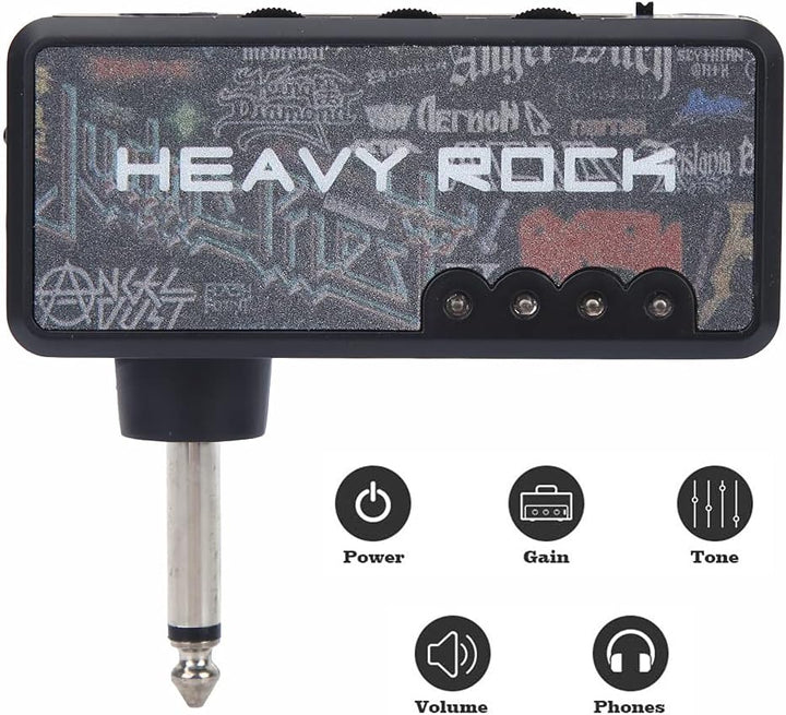 Gitarren-Kopfhörerverstärker, Tragbarer Gitarrenverstärker, Mini-Plug-Gitarrenverstärker, Wiederaufl