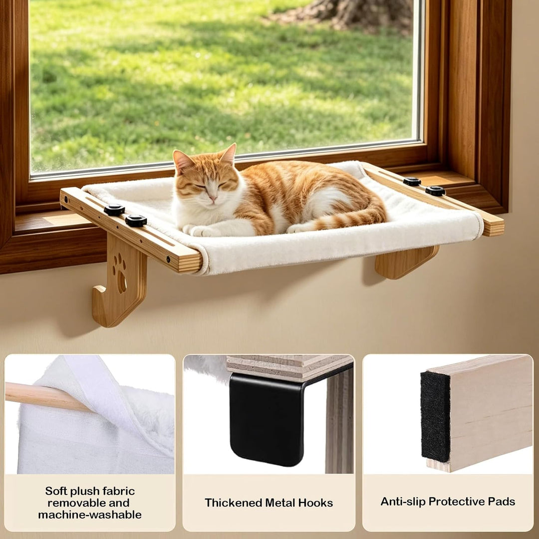 Heizungsliege Hängende Katzenhängematte, Katzen Fensterliege &amp; Katzenbett hängend, abnehmbarer Wende
