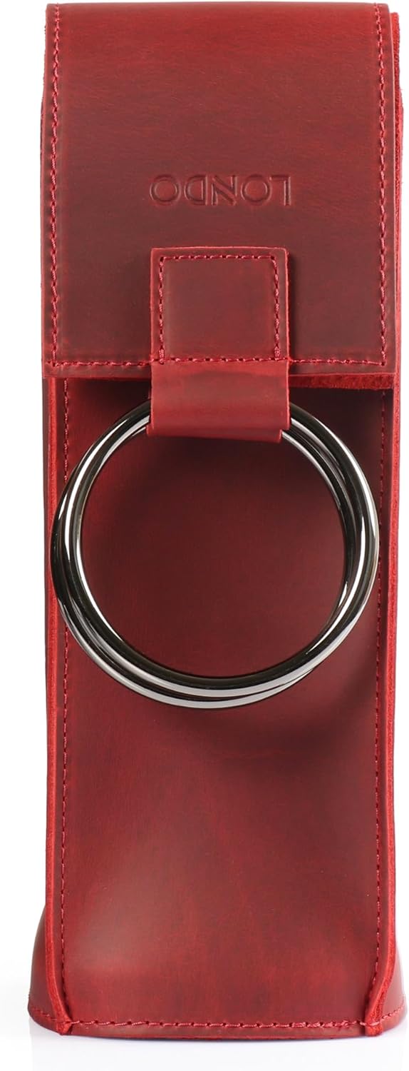 Londo Echtleder Weinflaschenhalter und -Träger, Weinflaschentresor, Weinflaschensafe, Geschenkbox au