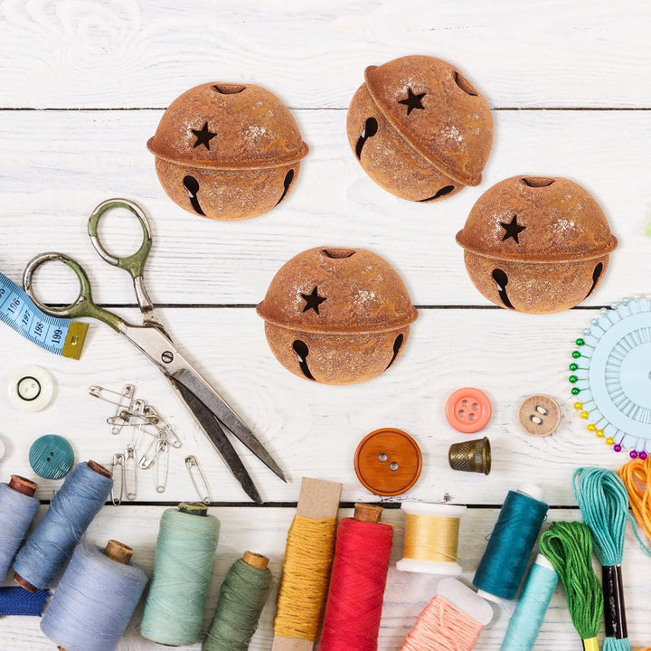 Ciieeo 24 Stücke Weihnachten Metall Schlitten Glocken Weihnachtsbaum Glocken Rostige Handwerk Jingle