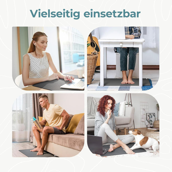 Grounding Mat, Mowend Erdungsmatte 40 x 60 cm, ideal für Fuss,Schlaf,Energie,Schmerzlinderung,Entzün