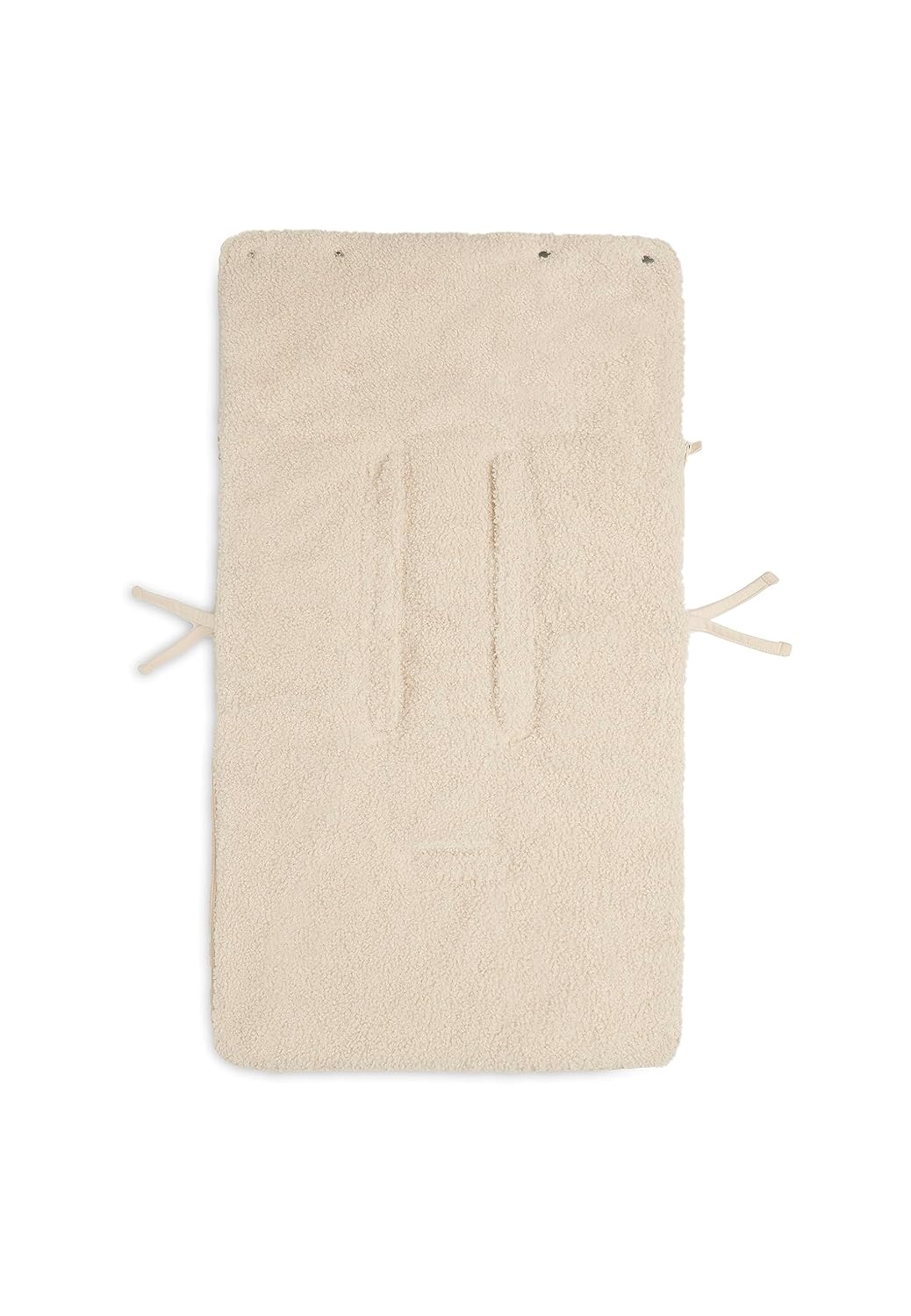 Jollein Fusssack Boucle Naturel - Teddy - Für Babyschale Kinderautositz Gruppe 0+ und Kinderwagen -
