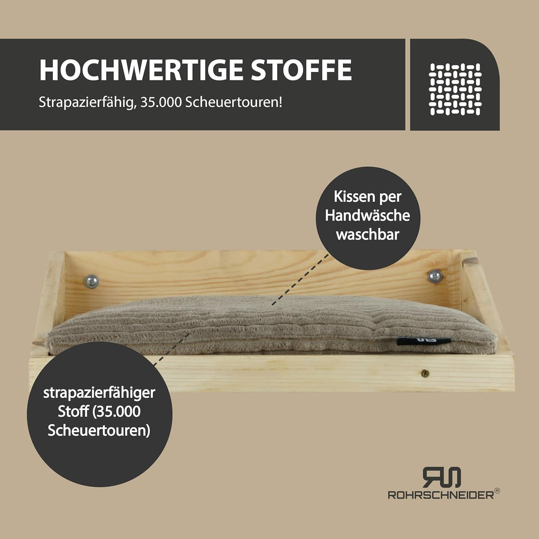 Rohrschneider Kletterwand Katze (alle Katzengrössen) | Made in EU | Katzentreppe kombinierbar | aus
