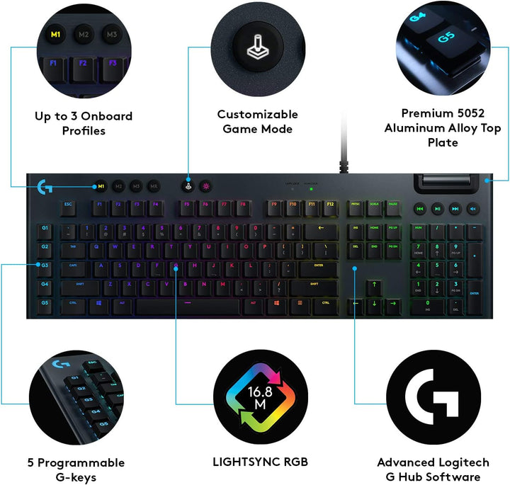 Logitech G815 mechanische Gaming-Tastatur