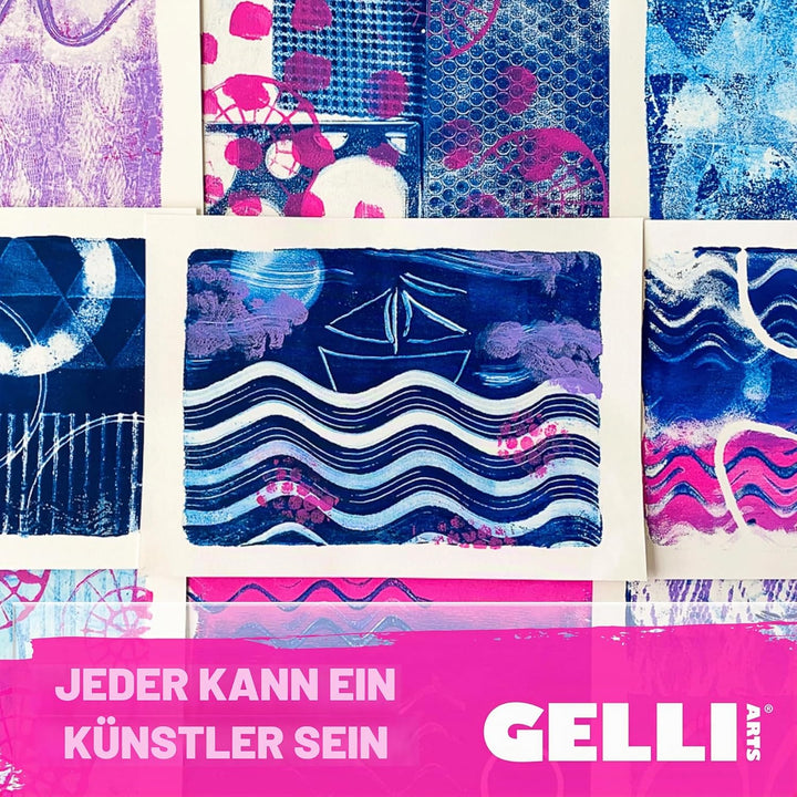 Gelli Arts GL12x14 Druck Teller 12 x 14 Zoll, Synthetic Material, druchsichtig, 30.48 x 35.56 cm 12