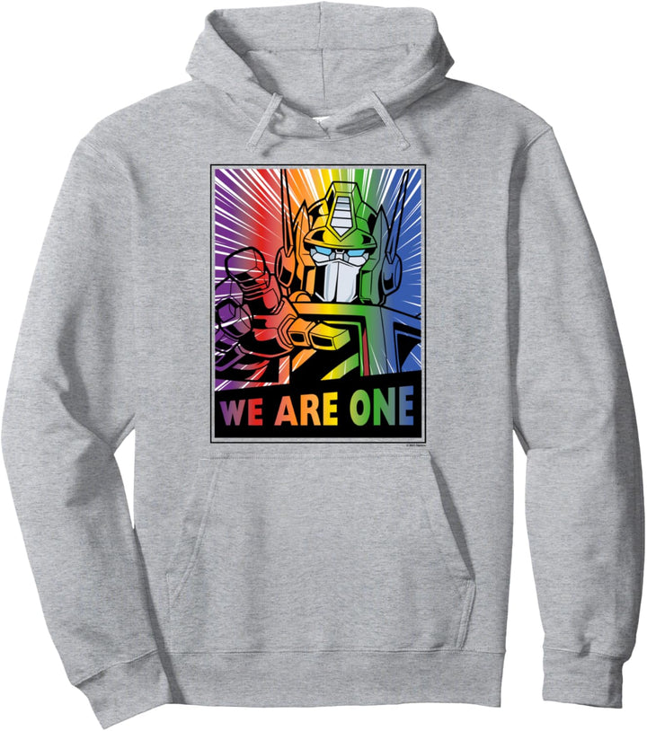 Transformers Pride Rainbow Optimus Prime We Are One Pullover Hoodie