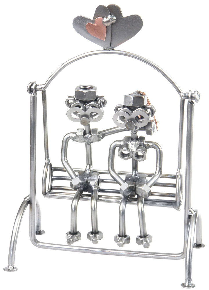 metalman24 Schraubenmännchen Liebespaar Liebe Bank I Handarbeit I Geschenkidee I Metallfigur I Metal