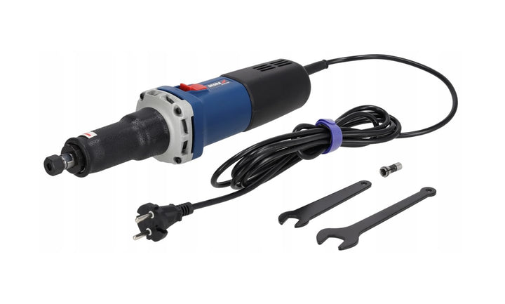 DEDRA Geradschleifer 550W, Schaft 6 mm, 3m kabel, 7000-34000 U/Min, gewicht 1,75kg, softgrip mit Ein