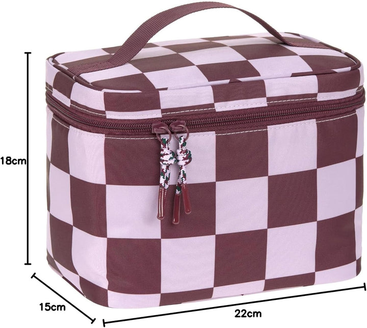 LÄSSIG Baby Wickeltisch Organizer Windel-Organizer to Go/Casual Nursery Caddy To Go Dunkelrot, Dunke