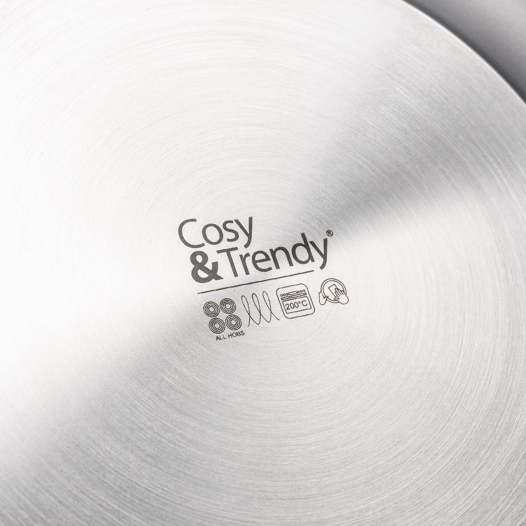 Cosy & Trendy Revolution Bratpfannen- & Wok-Set 3-teilig – Ø24 + Ø28 + Ø28 cm, PFAS-frei, Plasma-Ant
