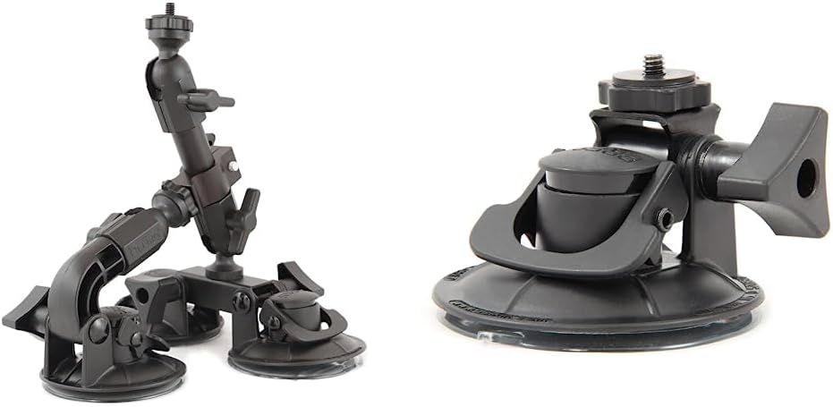 Delkin Fat Gecko Triple Mount Saugstativ & Halterung für Digitalkameras Fat Gecko Bundle mit Halteru