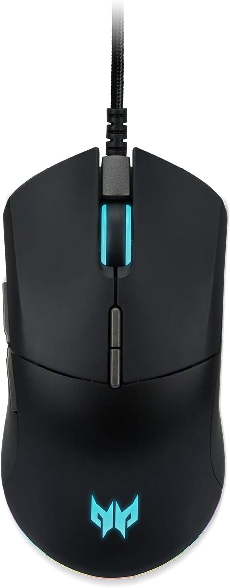 Acer Predator Maus Cestus 330, Gaming-Maus, ergonomisches Design, bis zu 16000 DPI, 5 DPI-Shift-Sett