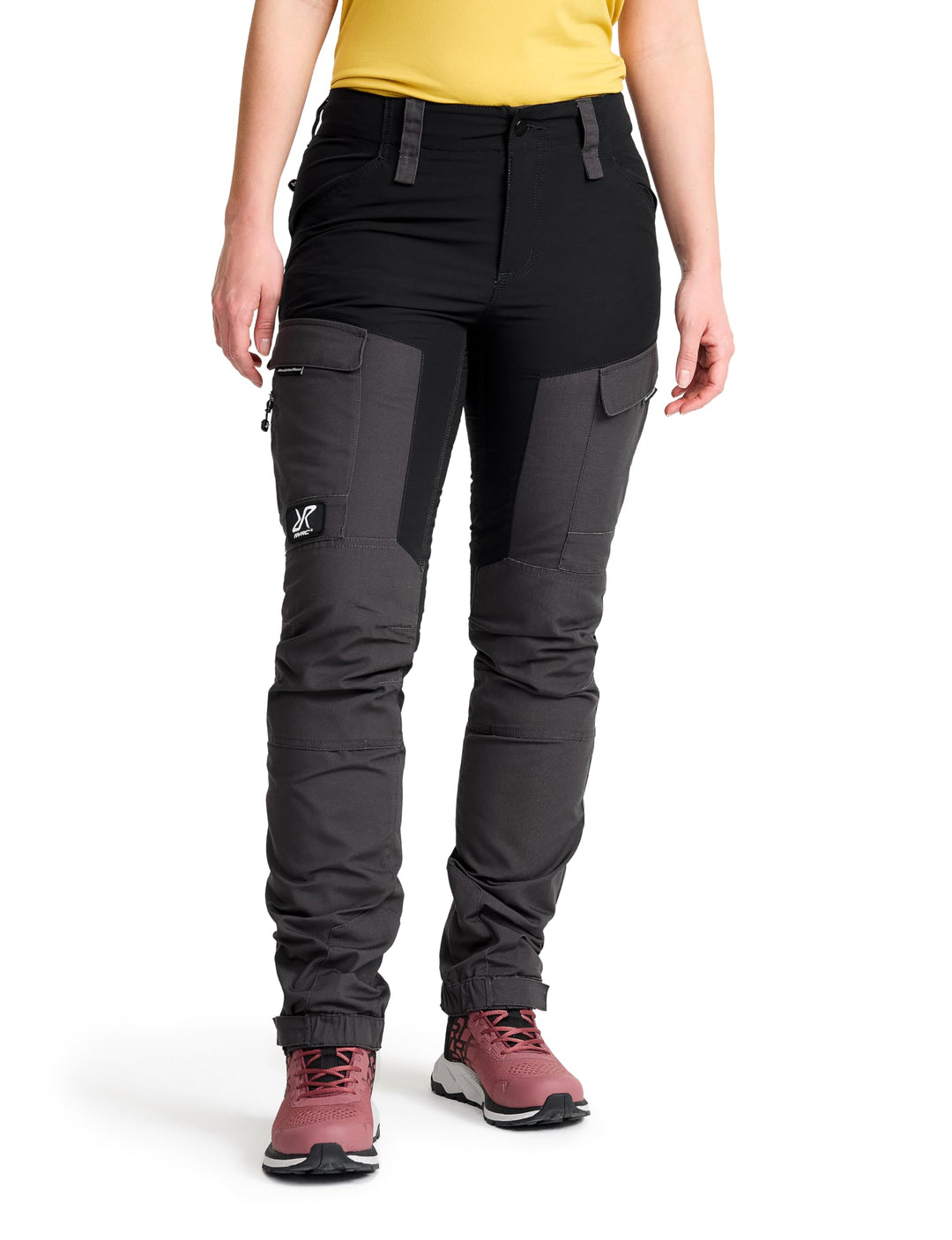RevolutionRace Damen RVRC GP Pants, Hose zum Wandern und für viele Outdoor-Aktivitäten, Jet Black, L