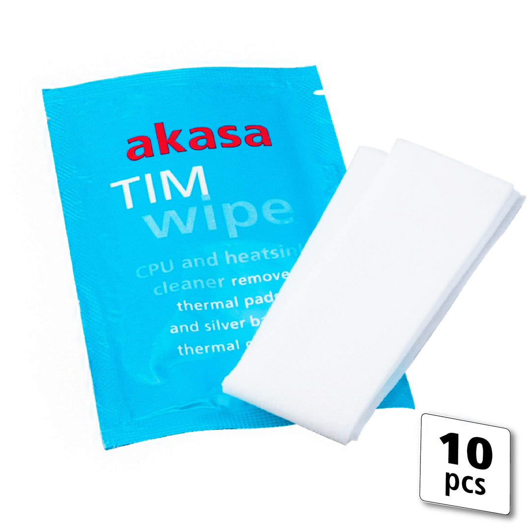 Akasa Tim Tücher, Wärmeleitpaste Reinigungstücher, Thermal paste Entferner, Ideal für CPU, GPU, Kühl