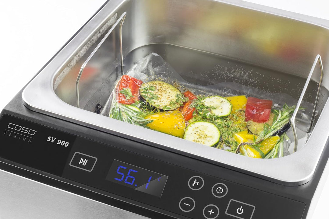 CASO SV900 Sous Vide Garer, perfektes Vakuum garen im Wasserbad für bis zu 5 Portionen, Niedertemper