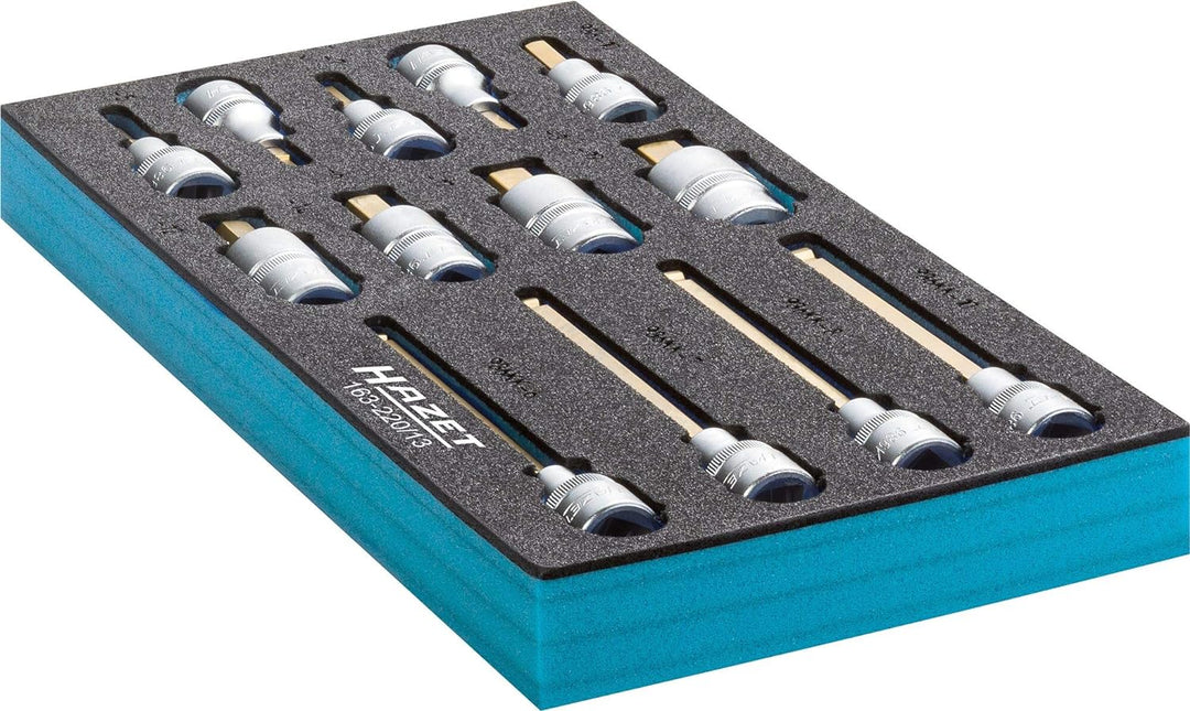 HAZET 163-220/13 Schraubendreher-Einsatz-Satz 163-220/13 Cvd-tin Coated, 163-220/13 Cvd-tin Coated