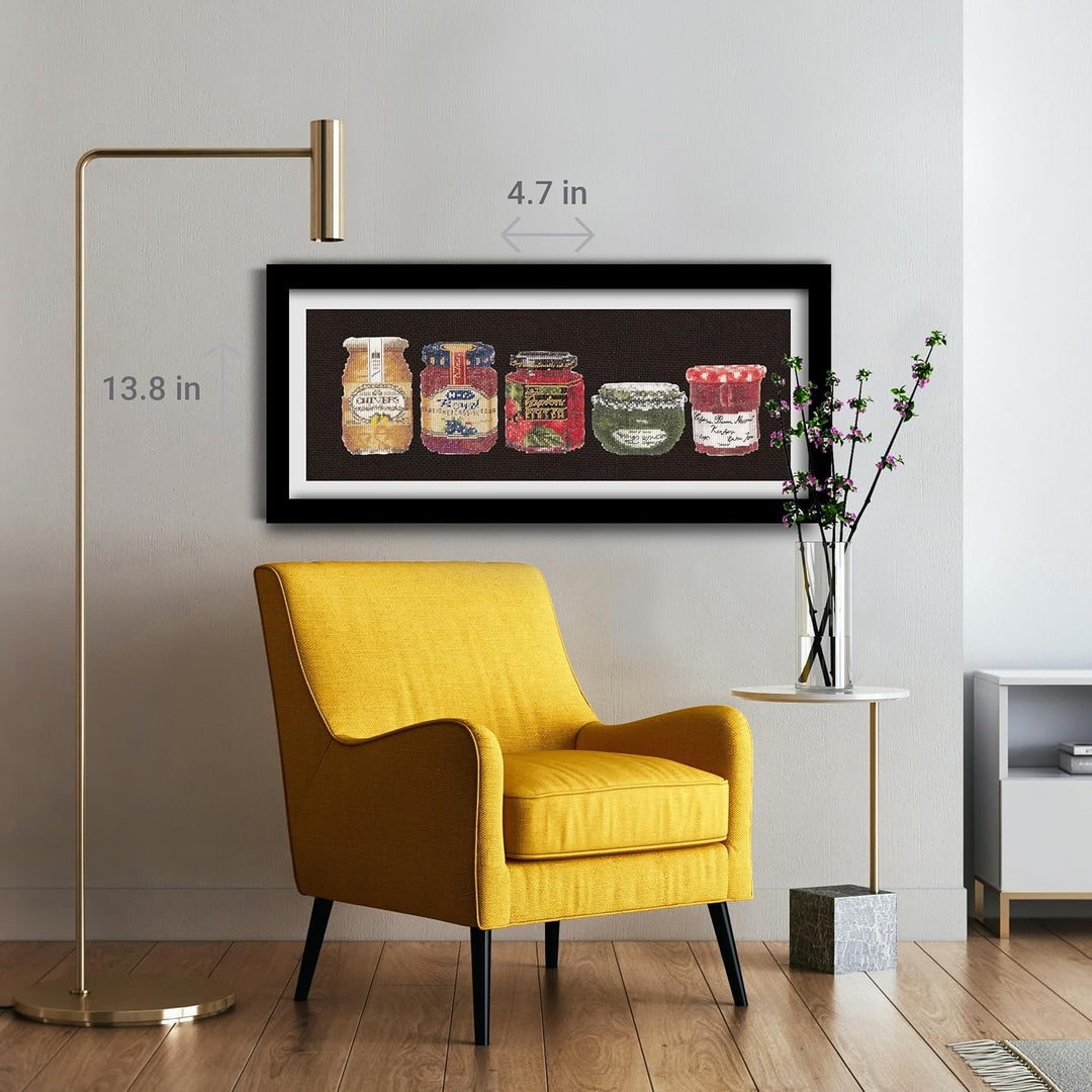 Thea Gouverneur - Kreuzstich-Set - Marmeladen-Topf - Aida - 18 Count - Für Erwachsene - 3047A 5" by
