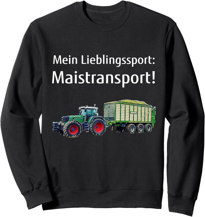 Mais häckseln Landwirt Mais-Silo fahren Lohner Maistransport Sweatshirt