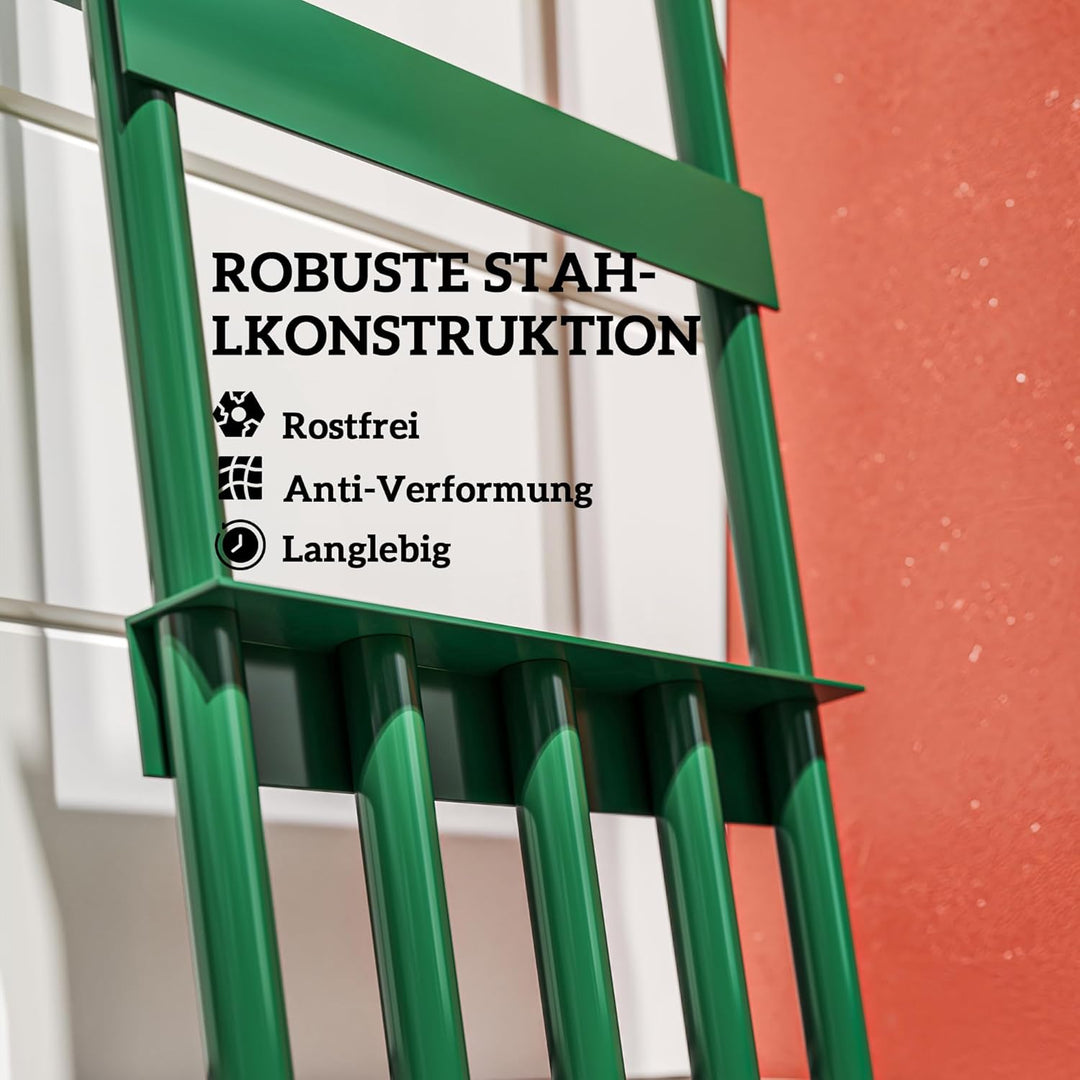 Outsunny Rasenlüfter 30cm Breite Manuell Rasenbelüfter Aerifizierer für Rasen mit rutschfest Griff,