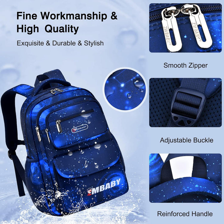 FANDARE Kinderrucksack Schulranzen Mehrfarbig Schultaschen Jungen Mädchen Schulrucksack Schultasche