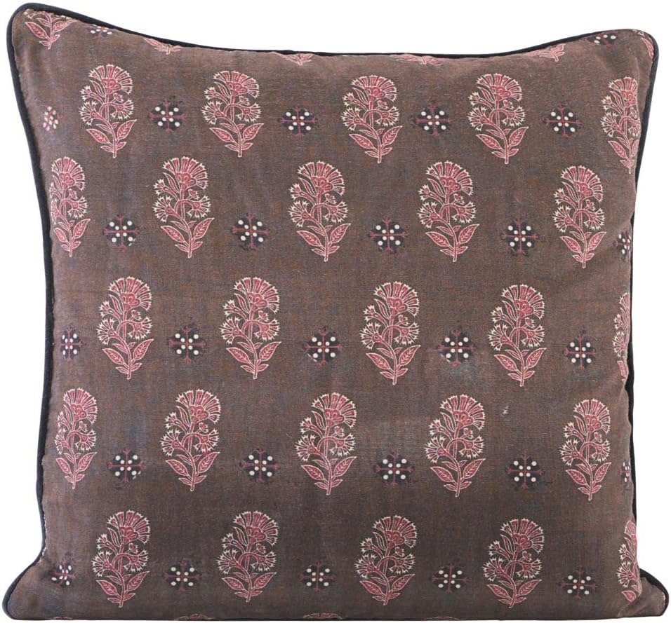 Kissenbezug, Lotus, Hellbraun, l: 50 cm, b: 50 cm