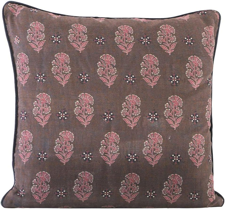Kissenbezug, Lotus, Hellbraun, l: 50 cm, b: 50 cm