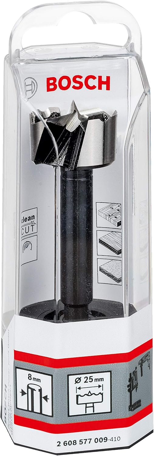 Bosch Professional Forstnerbohrer (für Holz, Ø 25 mm, Länge 90 mm, Zubehör Bohrmaschine) Ø 25 mm Alt