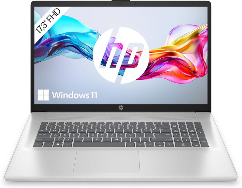 HP Laptop mit 17,3 Zoll FHD Display, Intel Core 3 100U, 8 GB DDR4 RAM, 512 GB SSD, ‎Intel Graphics,