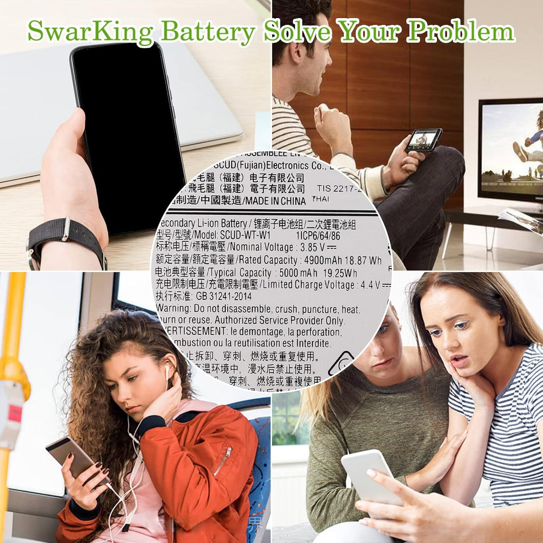 ［Neu］SwarKing Ersatz Akku Kompatibel mit Samsung Galaxy A22 5G / A22s 5G SM-A226 Scud-WT-W1 with Too