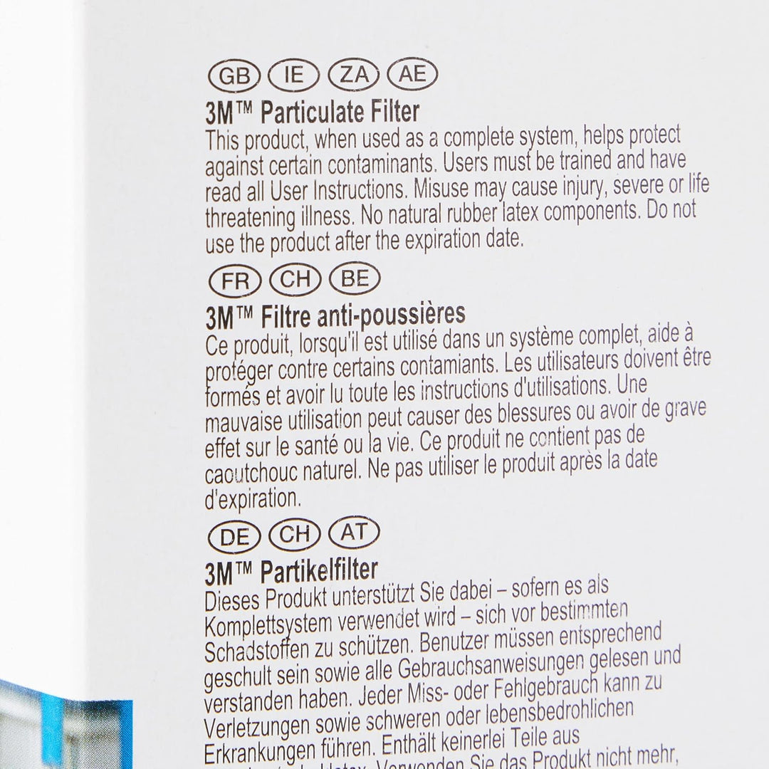 3M Partikel-Einlegefilter 5935, 10 Paar & K0501 70-0707-5798-7 Beutel mit 2 Ringen zur Kombination v