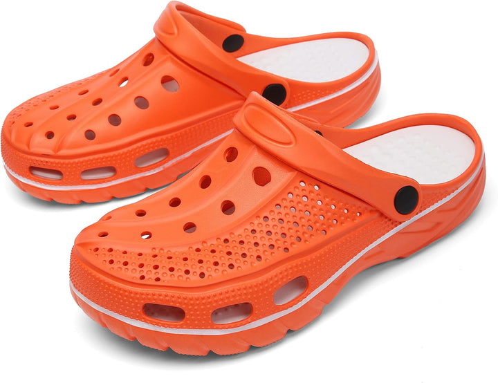 Unisex Clogs Pantoletten Sommer Hausschuhe Strand Sandalen Gartenschuhe mit Fussbett aus Weichem 36/