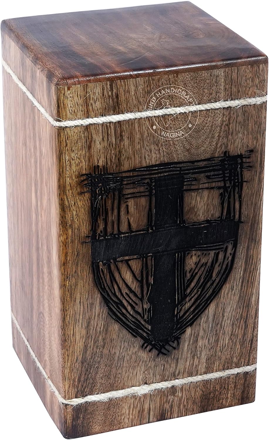 Rosewood Urne für menschliche Asche für Erwachsene, gross – Holzurne für Kolumbarium – Beerdigungsur