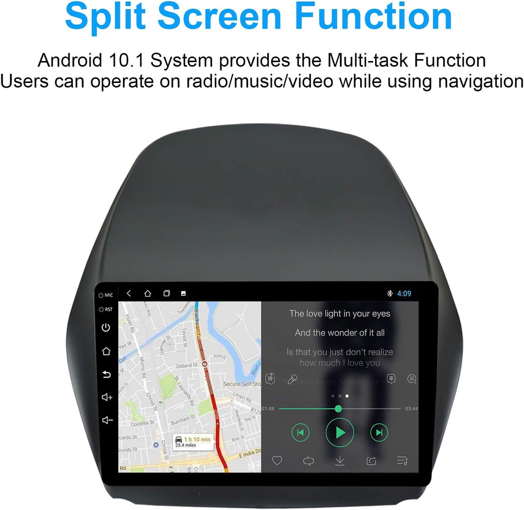 EZoneTronics Android 10.1 für Hyundai Tucson IX35 2011-2015 Autoradio Stereo Head Unit 10 Zoll Touch
