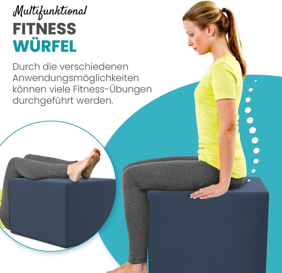 maxVitalis Orthopädischer Bandscheibenwürfel, Stufenlagerungswürfel zur orthopädischen Stufenlagerun