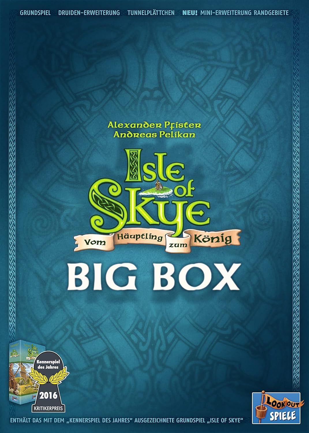 Lookout Spiele | Isle of Skye Big Box | Grundspiel + Erweiterungen | Kennerspiel | Legespiel | 2-5 S